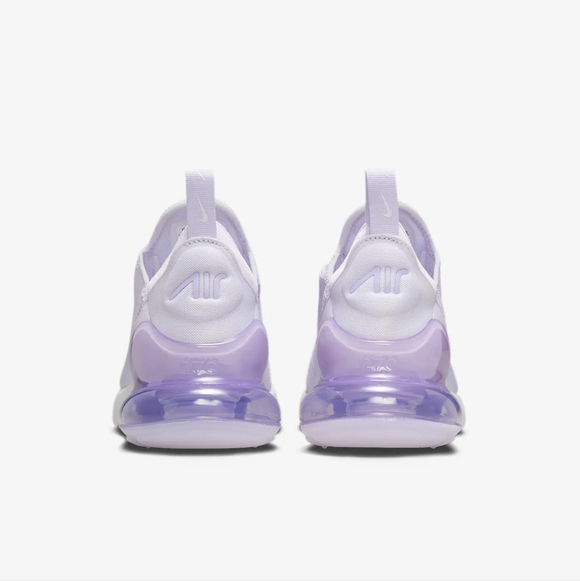 Bling Womens Nike Air Max 270 Purple Sneakers Customized With Clear Crystals - Picture 4 of 5